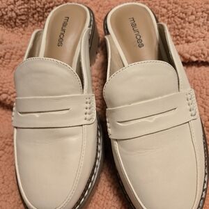 Maurices Women's Cream Slip-On Loafers